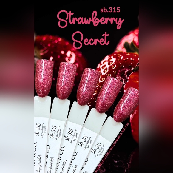 Sparkle & Co  sb.315 Strawberry Secret Mini Dip Powder - Picture 1 of 4